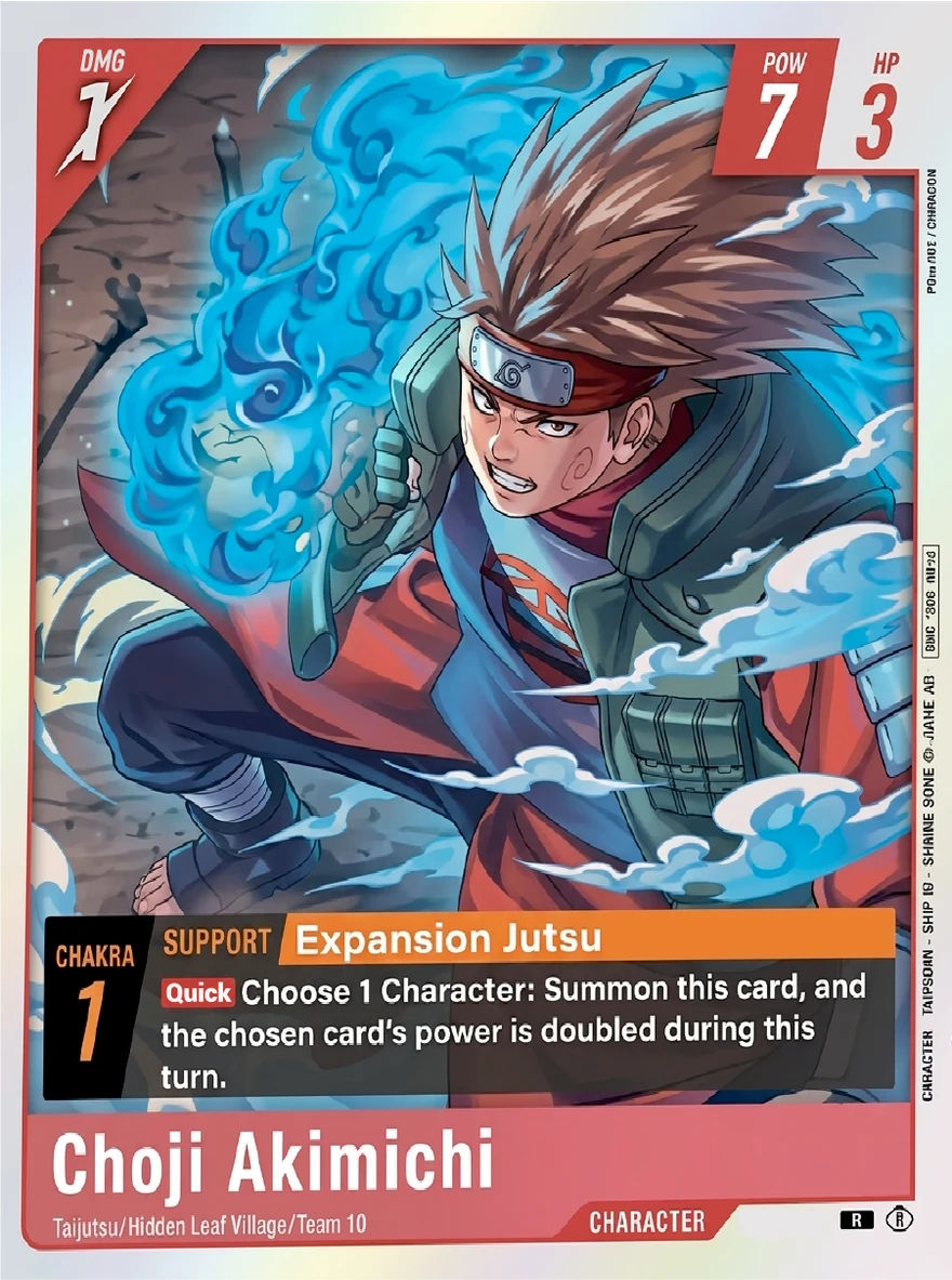 Choji Akimichi - Expansion Jutsu - Naruto TCG character card