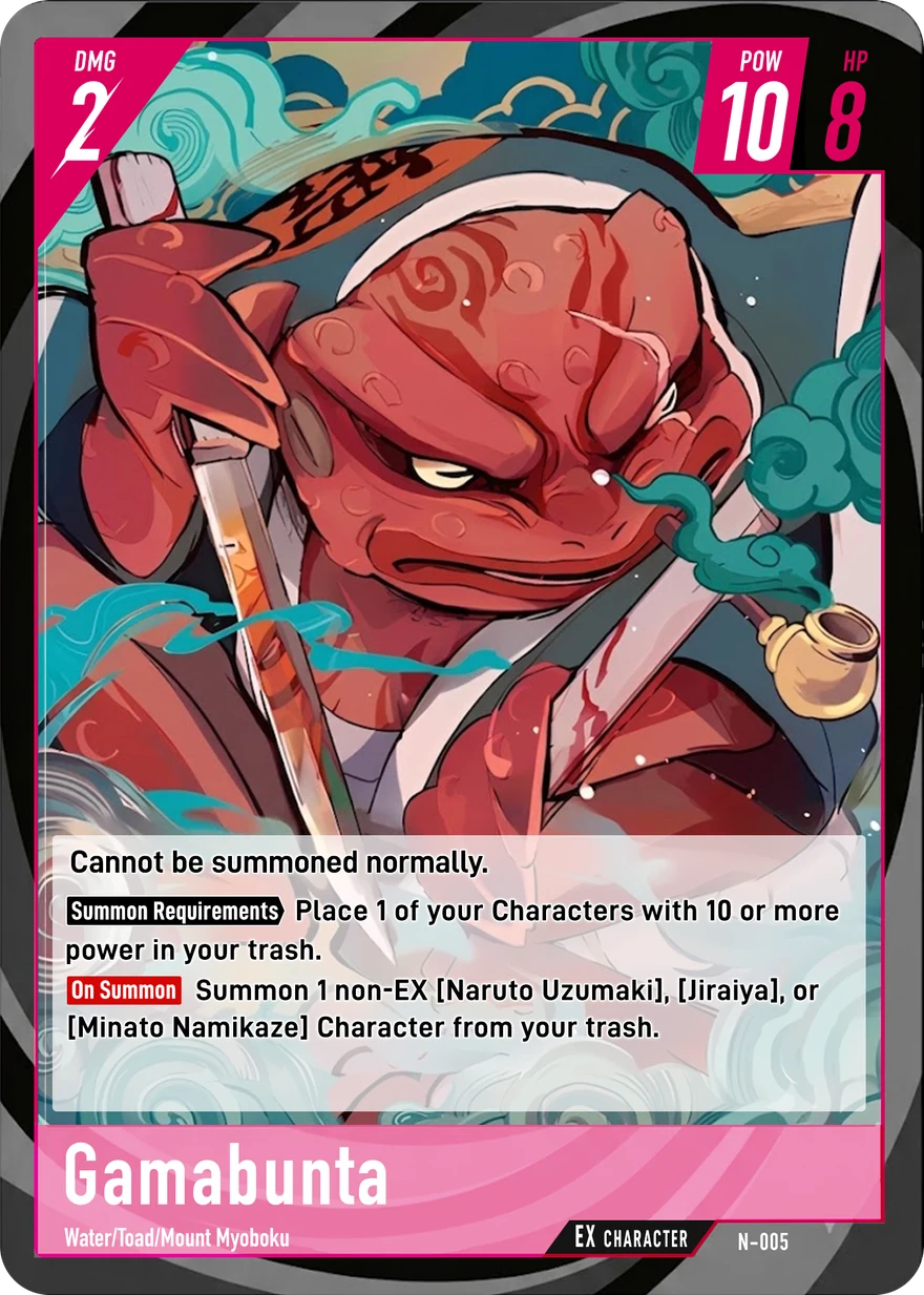 Gamabunta - Naruto TCG character card