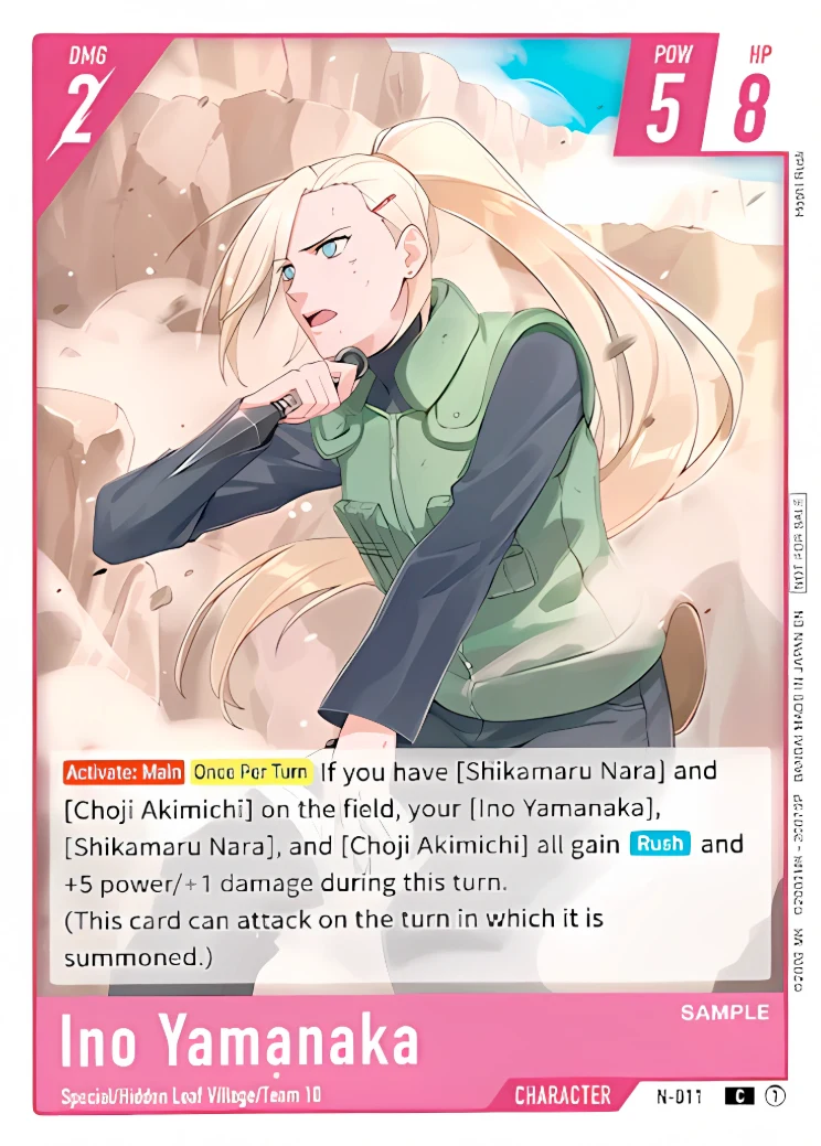 Ino Yamanaka - Naruto TCG character card