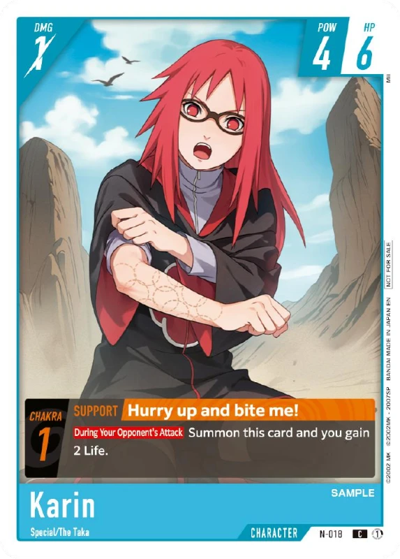 Karin - Naruto TCG character card