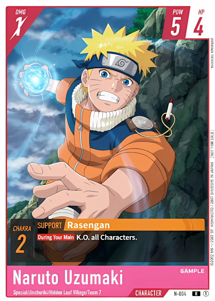 Naruto Uzumaki - Rasengan - Naruto TCG character card