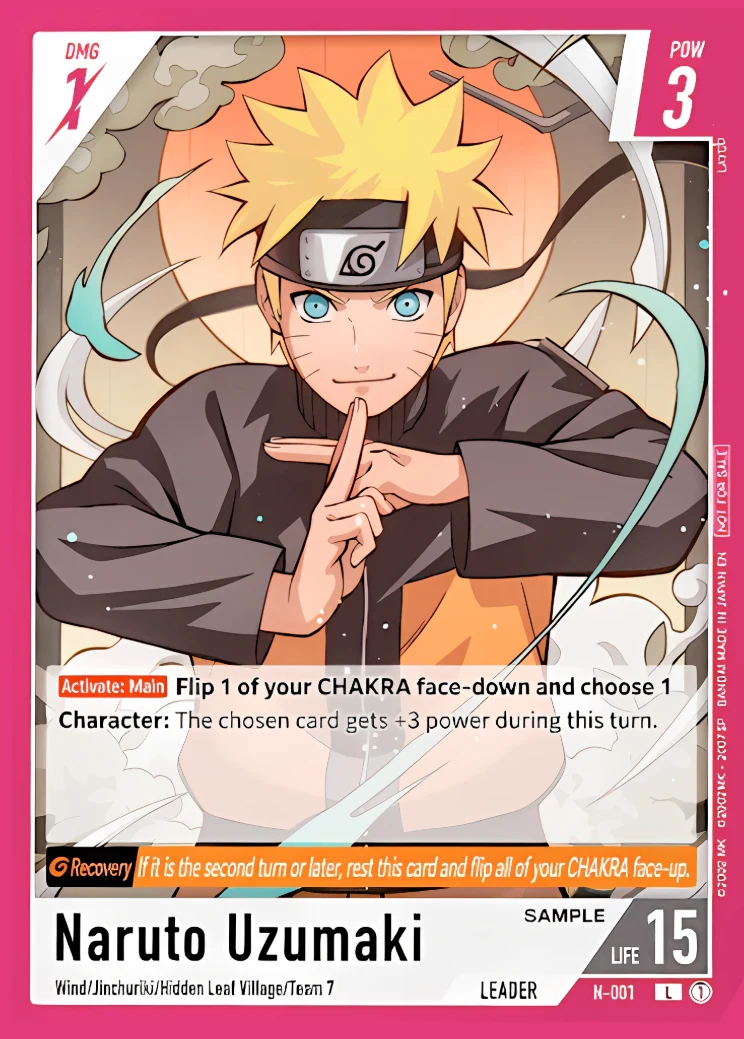 Naruto Uzumaki - Naruto TCG leader card