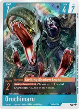 Orochimaru - Striking Shadow Snake - Naruto TCG character card