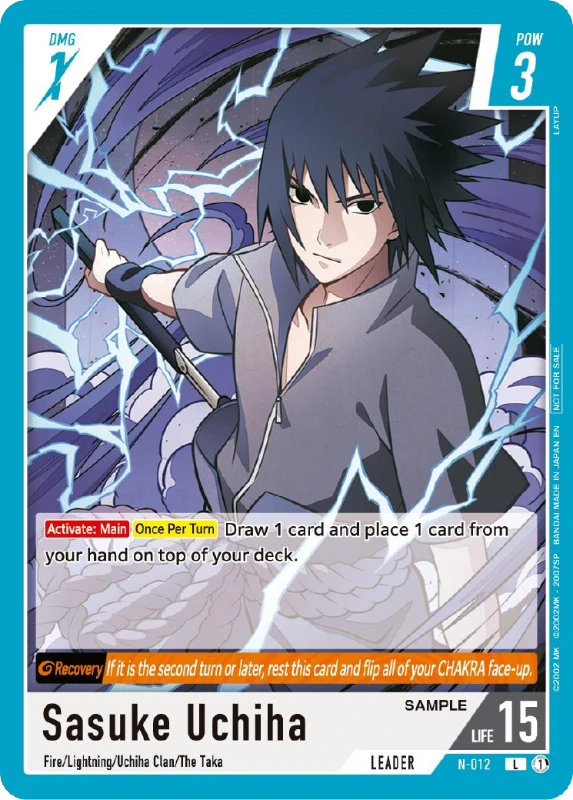 Sasuke Uchiha - Naruto TCG leader card